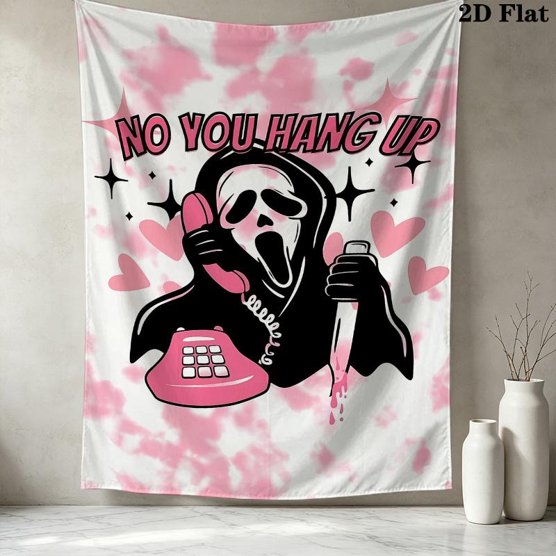 Scream Wall Tapestry Aesthetic Wall Hanging Printed Fabric Blanket Decorative Tapestries For Bedroom Living Room Home Decor