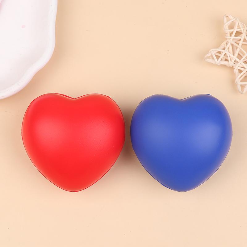 1/3Pcs Funny Love Heart Ball Soft Slow Rising Stress Reliever Gag Squeeze Kids Toy Anti-Stress Decompression Toy