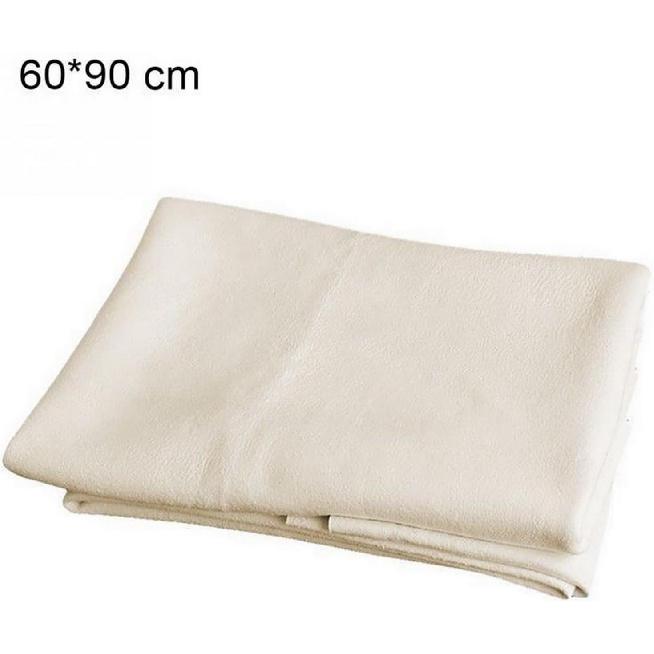 SUEIANNMN Car Nature Chamois Real Leather Washing Cloth Cleaning Towel Wipes Clean Cham H88 (60X90cm)