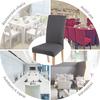 Solid Color Stretch Spandex Chair Cover, Anti-Dust, for Hotel, Dining, Party, Banquet 1Pcs