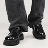 Men's Leather Shoes with Invisible Inner Height Increase Thick Sole Comfortable and Shiny Surface High-end and Simple