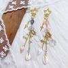 Fashionable Beaded Key Chain for Personalizing Mobile Devices Trendy Keychain Accessory Earphone Case Decoration