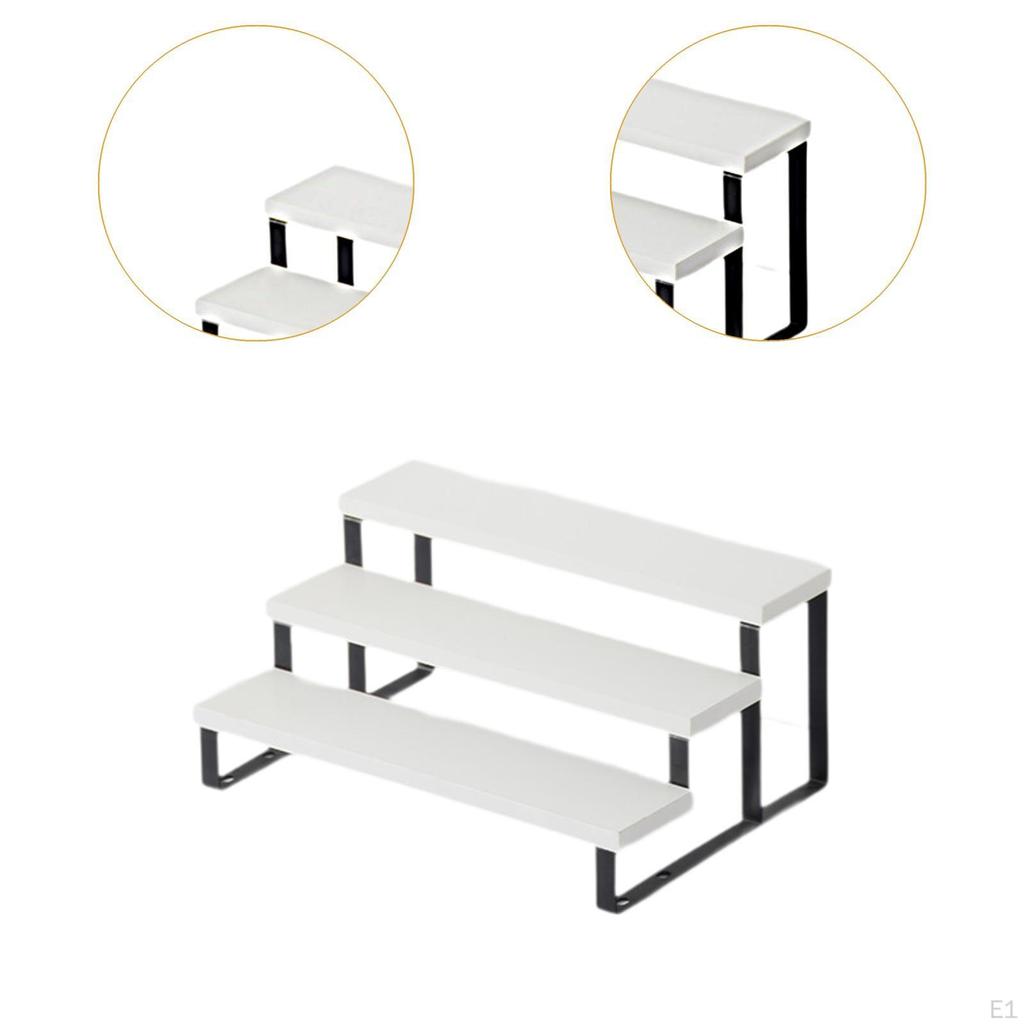 3 Tier Wooden Doll Display Stand, Decorative Cupcake Ideal for Cafe Or Living Room