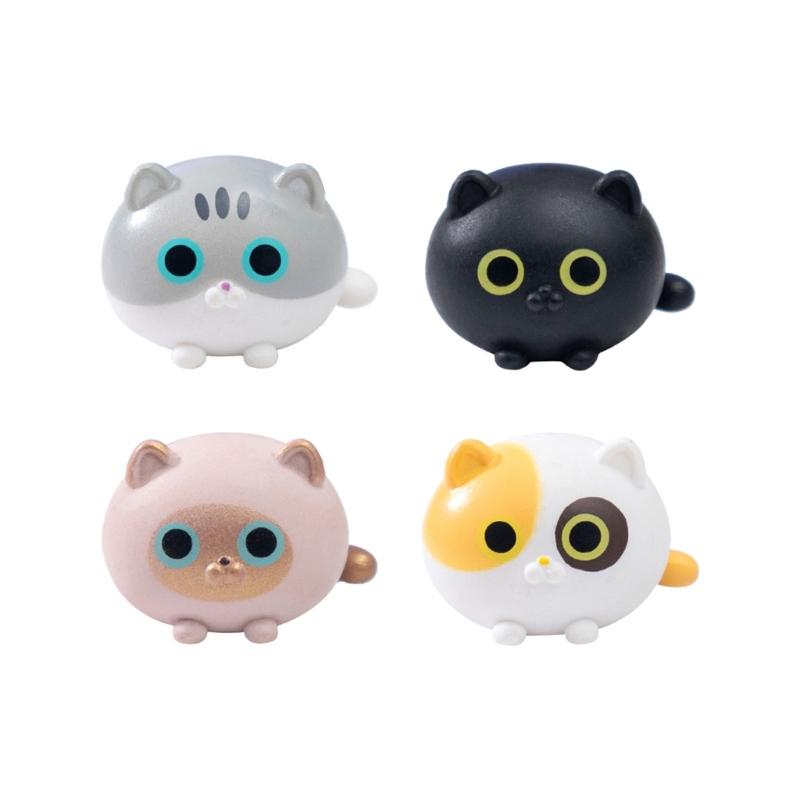 Cats Figurines Mini Cats Decors Waterproof Toy Playsets Miniature Doll Garden Figurines Cake Toppers Parties Favor