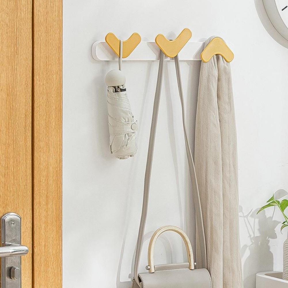 Multifunkční kuchyňský nástěnný háček do koupelny, silný samolepicí háček, plastové dveře, zadní klíč, klobouk, úložný stojan, gadgety