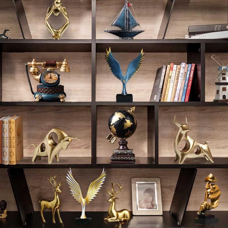 HANDUNYOU Vintage Red Ballet Dancer Figurine