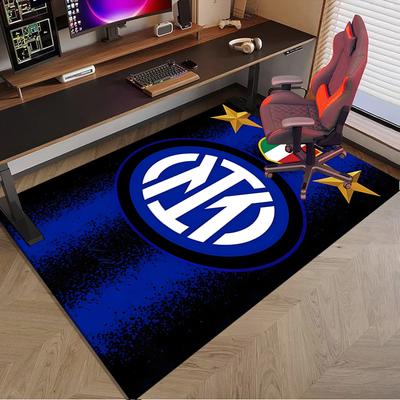 Inter FC Crest Printed Area Rug for Office, Chair Rug, Decorative Carpet Floor Mat, Large Size Fan Gifts Christmas Gifts