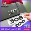 2026 Hot Car Sticker 3D Car Accessories Styling Decal Rear Door Badge Car Body Emblem For Peugeot 208 301 308 408 508 2008 3008