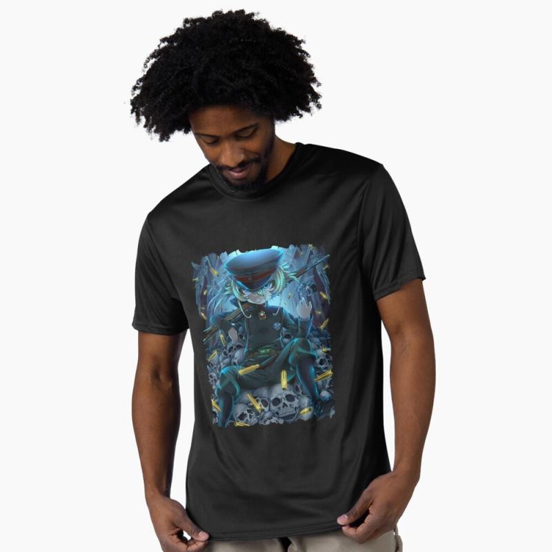 Saga Of Tanya The Evil 0429 Tanya Degurechaff Anime Gift t shirt Youjo Senki Manga tee Shortsleeve Y2K Clothes All size Tops S