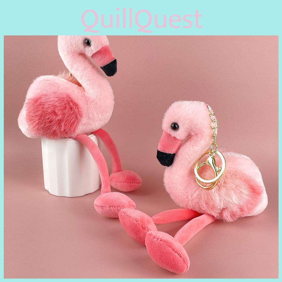 Flamingo Plush Keychain Soft Toy For Girls Home Decor