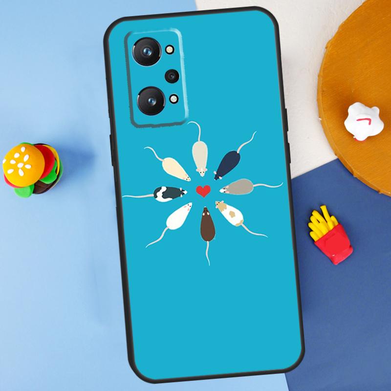 Mouse Rat For Realme GT7 Pro GT 6T 6 5 C67 C61 C55 C53 C51 C21Y C25S C75 10 11 12 13 14 Pro Plus Case