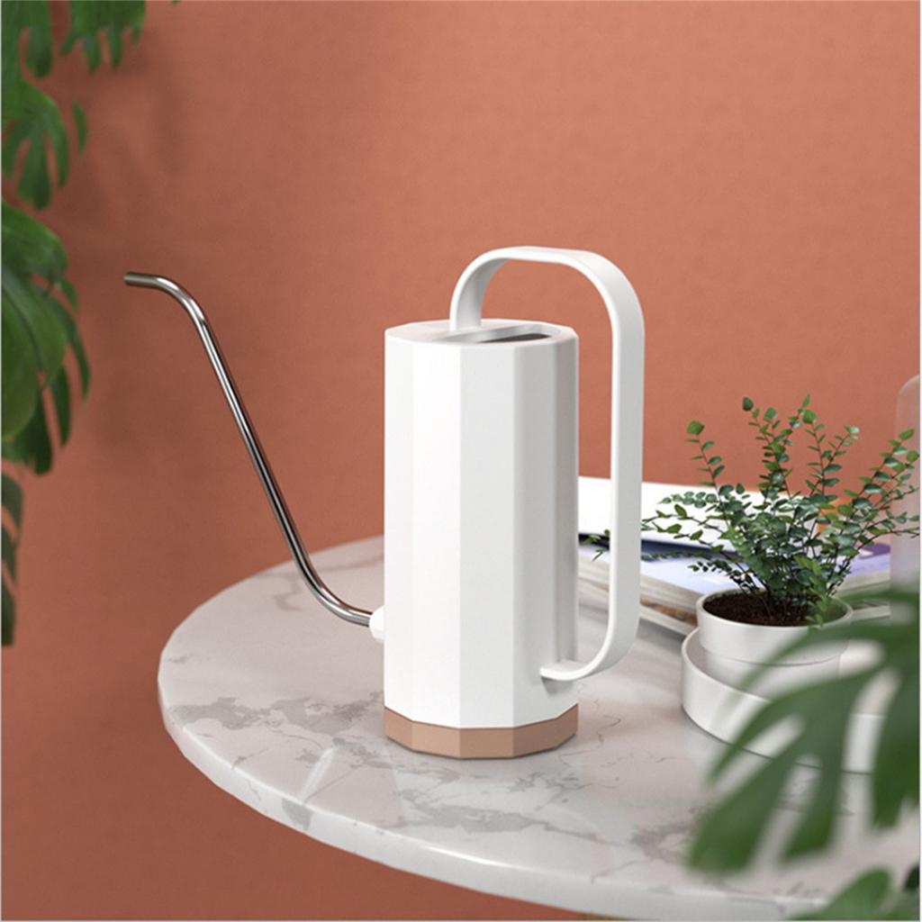 Watering Pot Plastic Horticultural Potted Flower Nordic Style Watering Can with Long Curved Nozzle