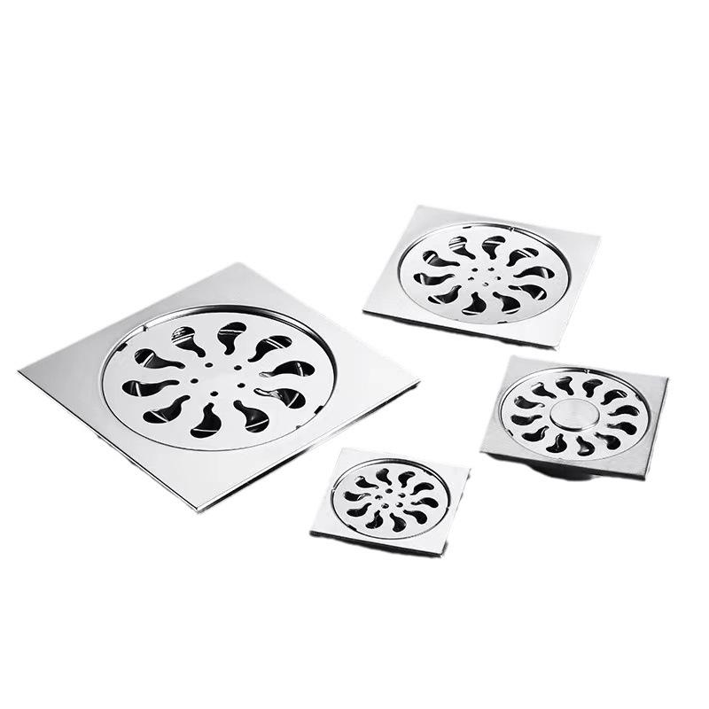 Stainless Steel Round Anti-Clogging Glide Cover Shower Drain Hair Catcher for Bath Wash Machine Toilet Sewer