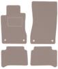 Beige Velour Floor Mats For: Mercedes E W211 Sedan, Station Wagon (2002-2009)