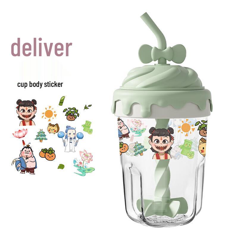 

Children s Straw Glass Water Bottle 10-Pack