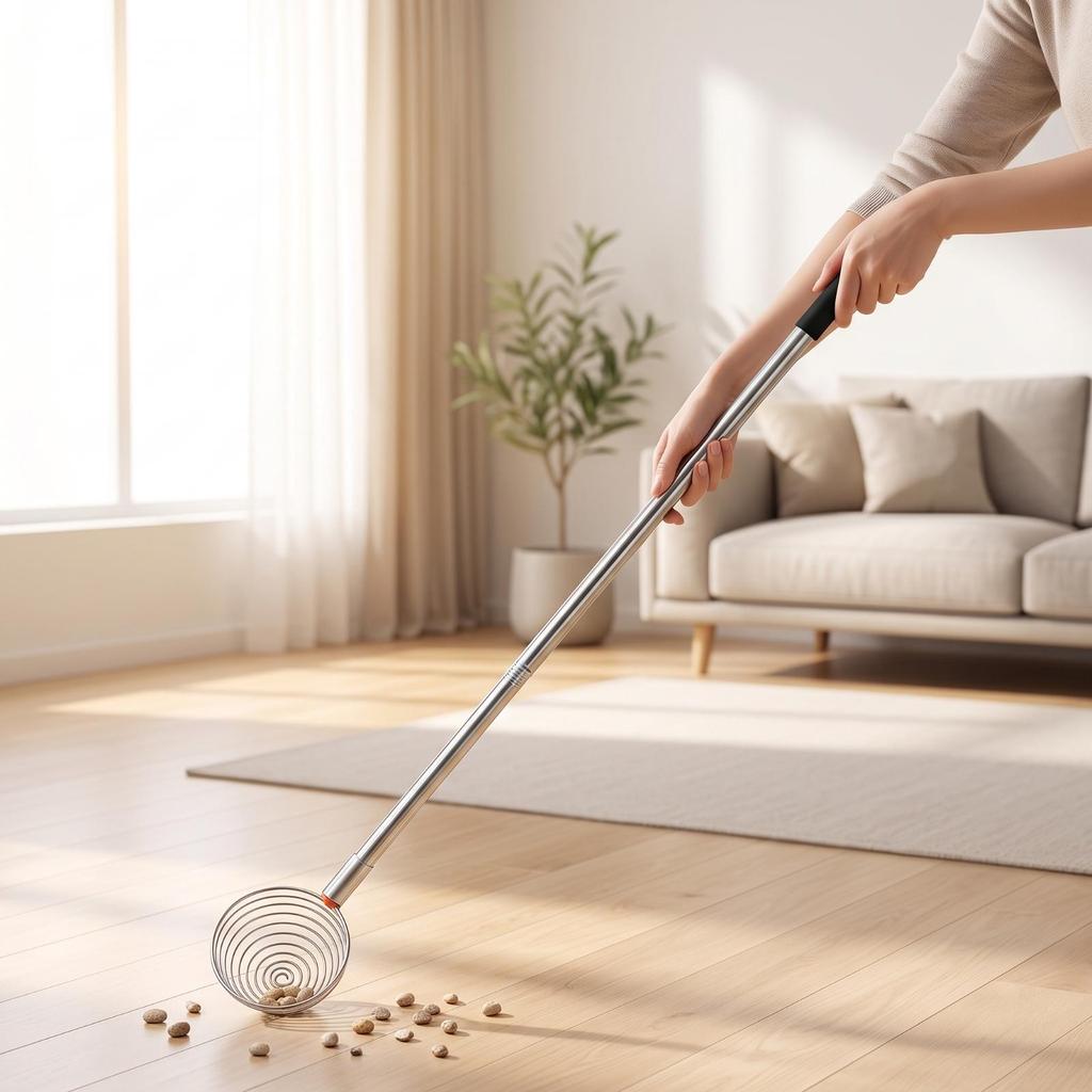 Picking Tool with Spiral Wire Scoop Stainless Steel for Homeowners