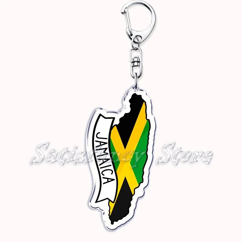 France Scotland Country Maps with Name Acrylic Keychains Keyring for Accessories Bag Pendant Key Chain Ring Jewelry Friend Gifts