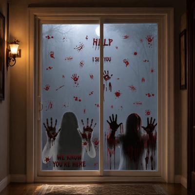 Ghost Claws Scary Ghost Window Sticker Spooky Party Door Stickers  Party Supplies