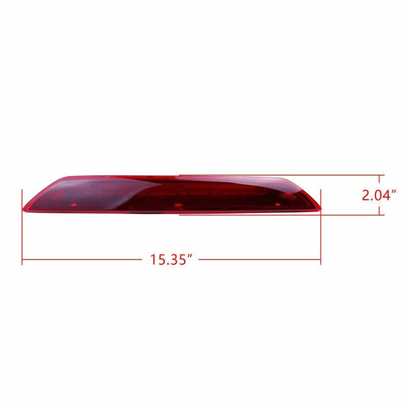 

For Ford Tourneo Custom 2012 2013 2014 2015-2019 Third Brake Light Central High Mounted Brake Light High Brake Light Assembly красный