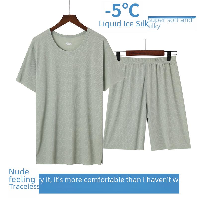 Pánské letní pyžamo s krátkým rukávem - prodyšné, lehké a stylové pyžamo