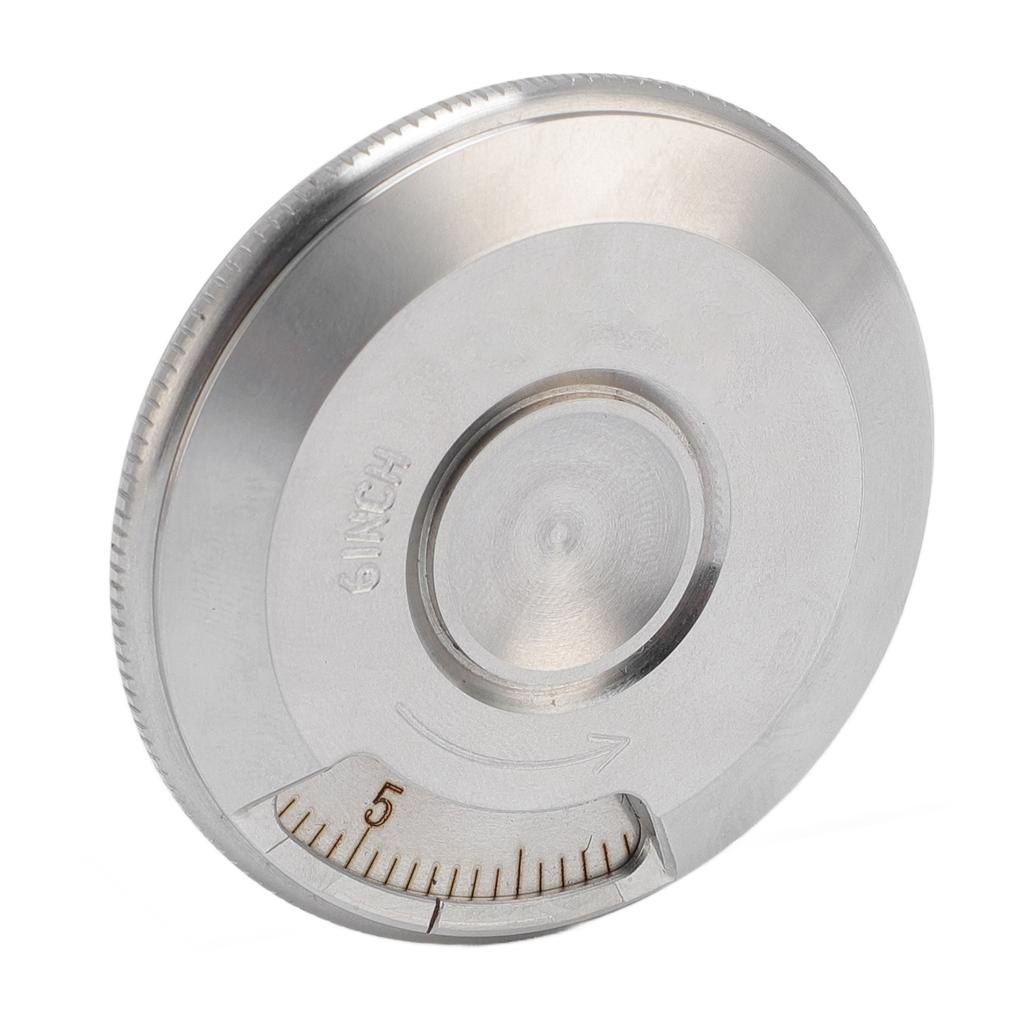 Round Measuring Ruler Stainless Steel Curve Measuring Rolling Ruler Portable Fingertip Toy
