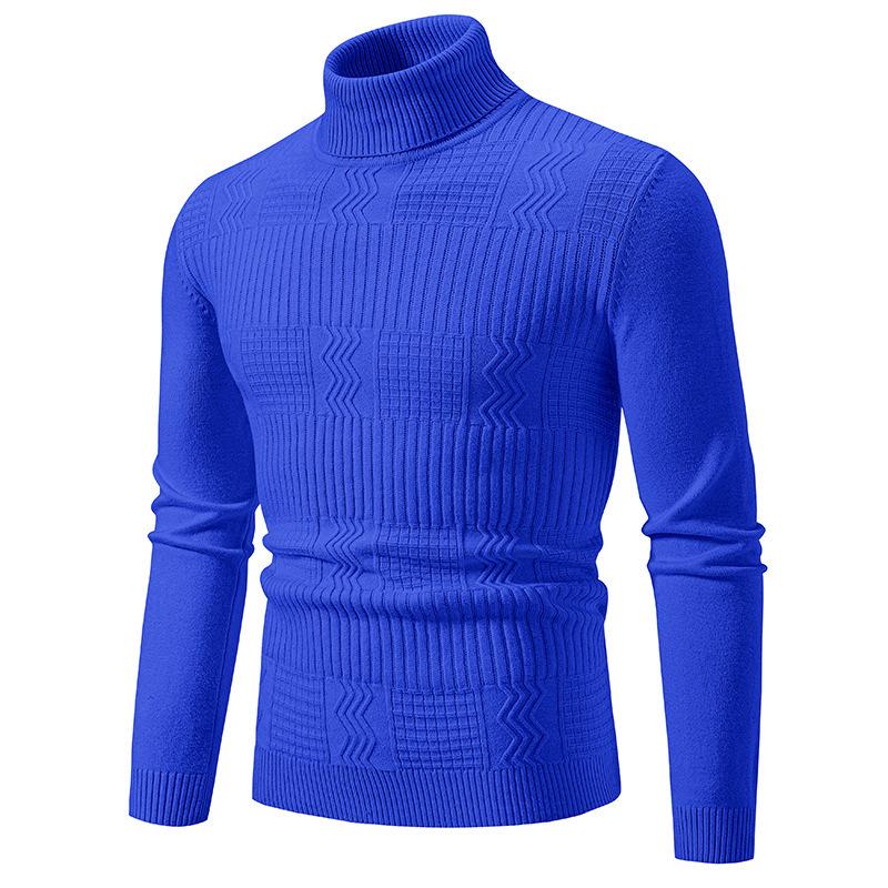 

Men s High Neck Casual Pullover Sweater - 2025 Autumn/Winter Fashion Collection, Plus Size Knitwear XL