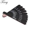 10 pçs lixa de unhas buffer com caixa de armazenamento 100/180 forte grosso barco lixa para manicure polimento duplo grão areia ferramenta da arte do prego