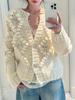 Auf Lager: Neuer koreanischer Stil Grobstrick Handgestrickter Cardigan für Herbst/Winter
