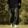Men Cargo Pants Loose Solid Color Vintage Style Corduroy High Street Style Straight Wide Leg Multi Pockets Streetwear Outdoor Travel Trousers