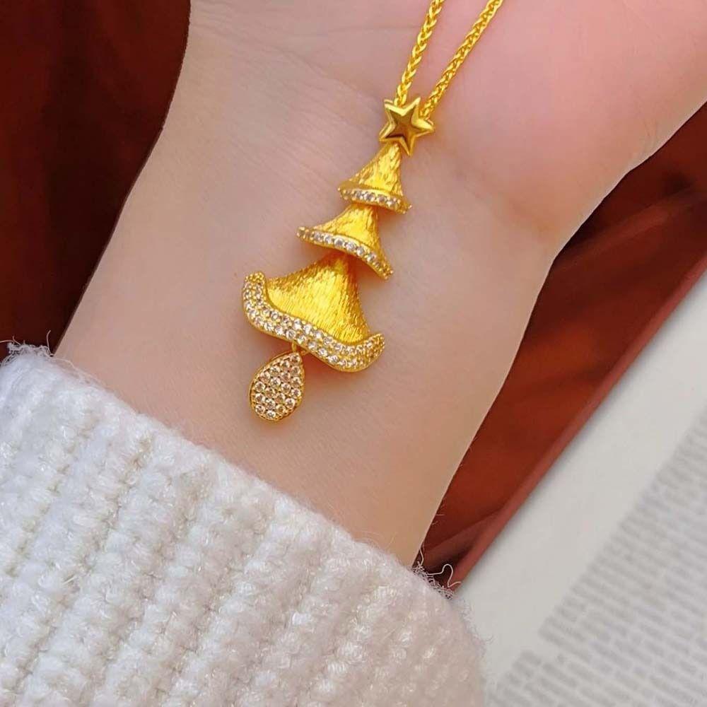 High-end Golden Collarbone Chain Luxury Exquisite Neck Pendant  Neck Accessories