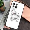 Cartoon Samoyed Dog For Samsung Galaxy M34 M54 M14 M53 M33 M13 M12 M32 M52 M20 M15 M55 M21 M51 M30s M31s Case