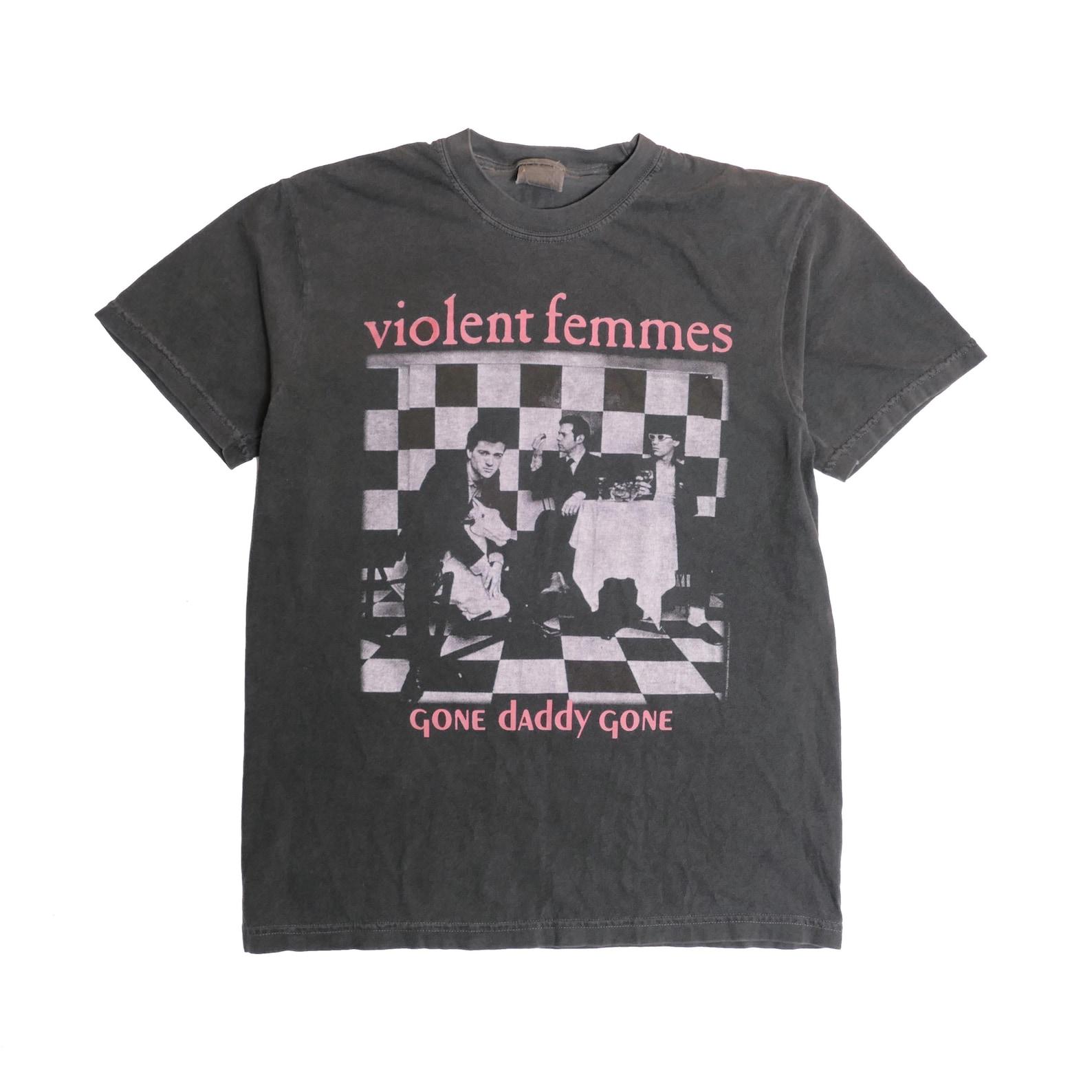 Violent Femmes Gone Daddy Gone Tee 1980s Underground Punk Folk Band Heavyweight Ultra Faded Tour Tee - Medium S