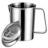 Multi Capacity Nonrust Steel Milk Frothing Pitcher Leak Proof Lid Ergonomic Handle Dishwasher Safe Coffee Brewing Tool