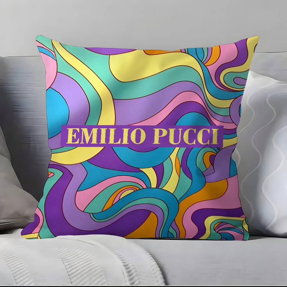 Fashion E-Emiliop-Pucci Pillow Case Pillowcase Soft Skin Friendly & Comfortable With A Hidden Zipper
