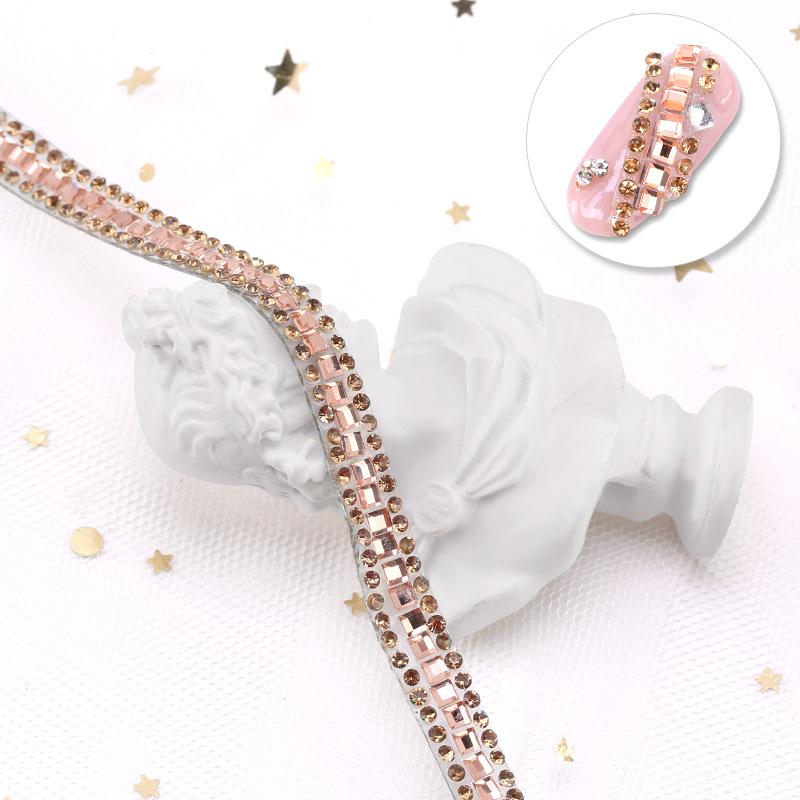 [Clearance, No Return Or Exchange] Nail Art Chain Drill Three-Dimensional Nail Decoration Can Be Cut Arbitrarily
