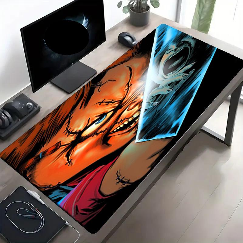 Bride of Chucky Print Mouse Pad, Anti‑Slip Desktop keyboard Mat, for PC Laptop Gaming Working Daily Use, Cool Festival Surprise Gift