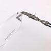 RSINC Rimless Frame | Spectacle Eyeglass Metal Cup For Men & Women for Fashion  TS250 56-16-143 C2 BR 3 (Gun Black) FR Gun Black TS250 C5 | BR 3