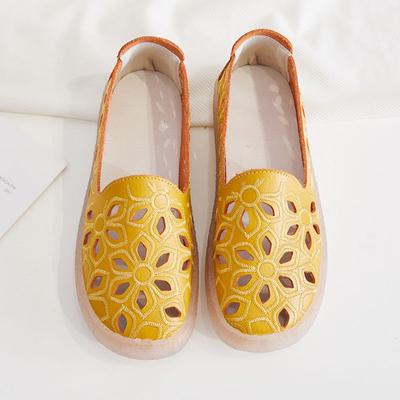New Moccasins Women Flats 2024 Autumn Woman Loafers Genuine Leather Female Shoes Slip On Ballet Bowtie Women's Shoe Size 35-43