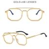 UV Protection Lightweight Comfortable Durable High Quality Edgy Punk Retro Stylish Alloy Metal Male Female Sun Glasses