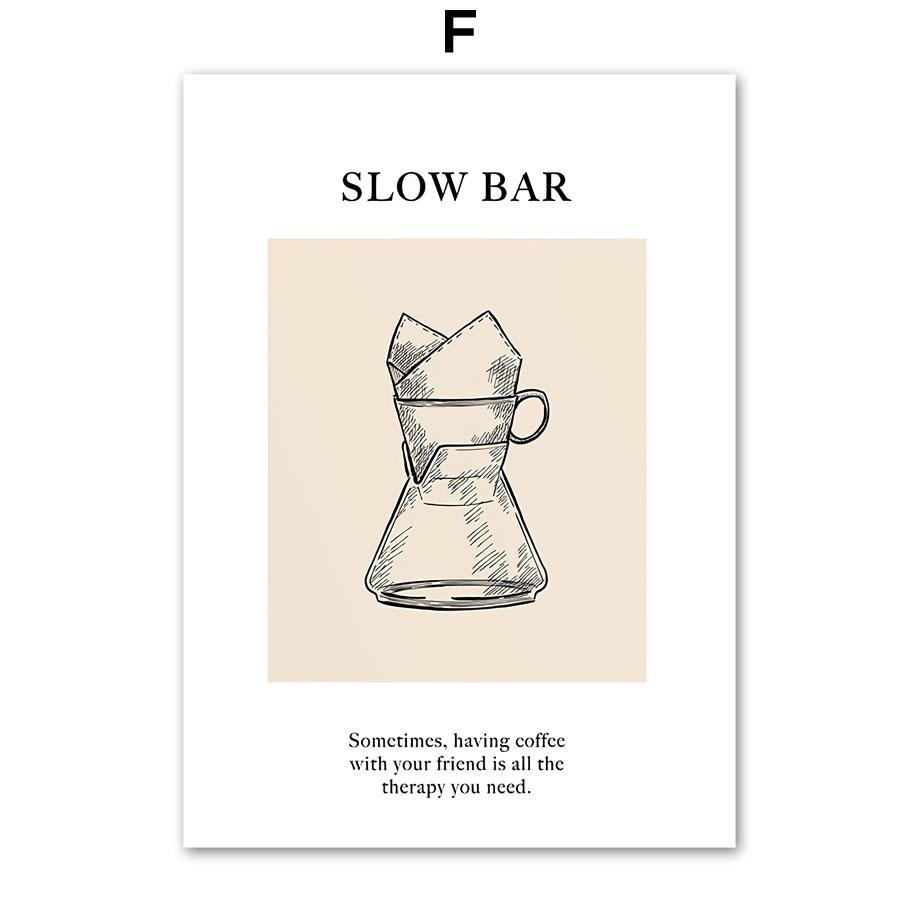 Coffee Minimalist Cups Coffee Culture Cafe Wall Art Prints Posters Nordic Canvas Paintings Picture  Kitchen Hotel Bar Home Decor