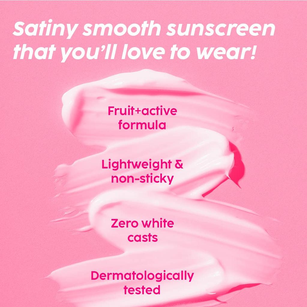 The Plant Fix Plix SPF 50+ Guava Glow Onzichtbaar Zonnebrandmiddel 50g Voor Alle Huidtypen Met Breedspectrum Bescherming