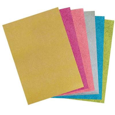 Self-adhesive Foam Rubber 6 Glitter Colors