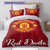 Man Utd Sängkläder Täcke Set Örngott Kuddfodral Heminredning Födelsedagspresent (1 * påslakan + 2 * örngott, utan kärna)