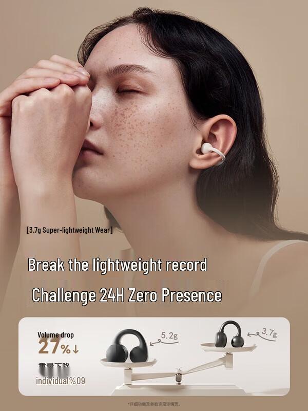 SANAG Z37 Bluetooth Ear-Clip Bone Conduction Concept Headphones