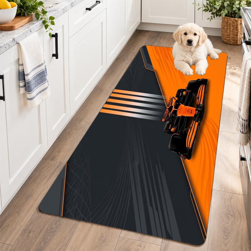 Flannel Kitchen Mat McLaren Soft Area Rug Non Slip Floor Carpet Home Decoration