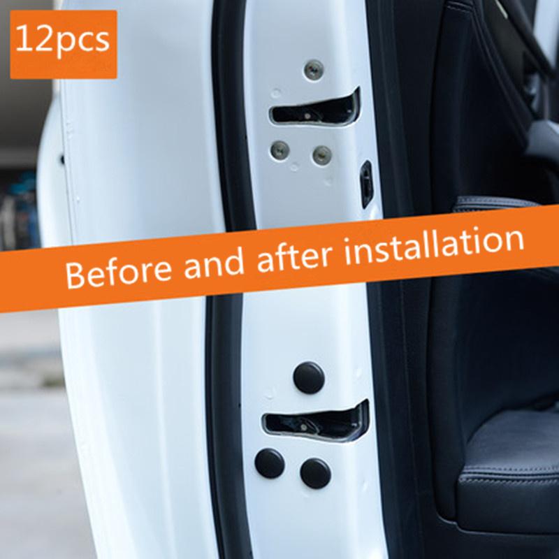 12Pcs Car Door Lock Screw Protector Cover For Volvo S40 S60 S80 S90 V40 V60 V70 V90 XC60 XC70 XC90