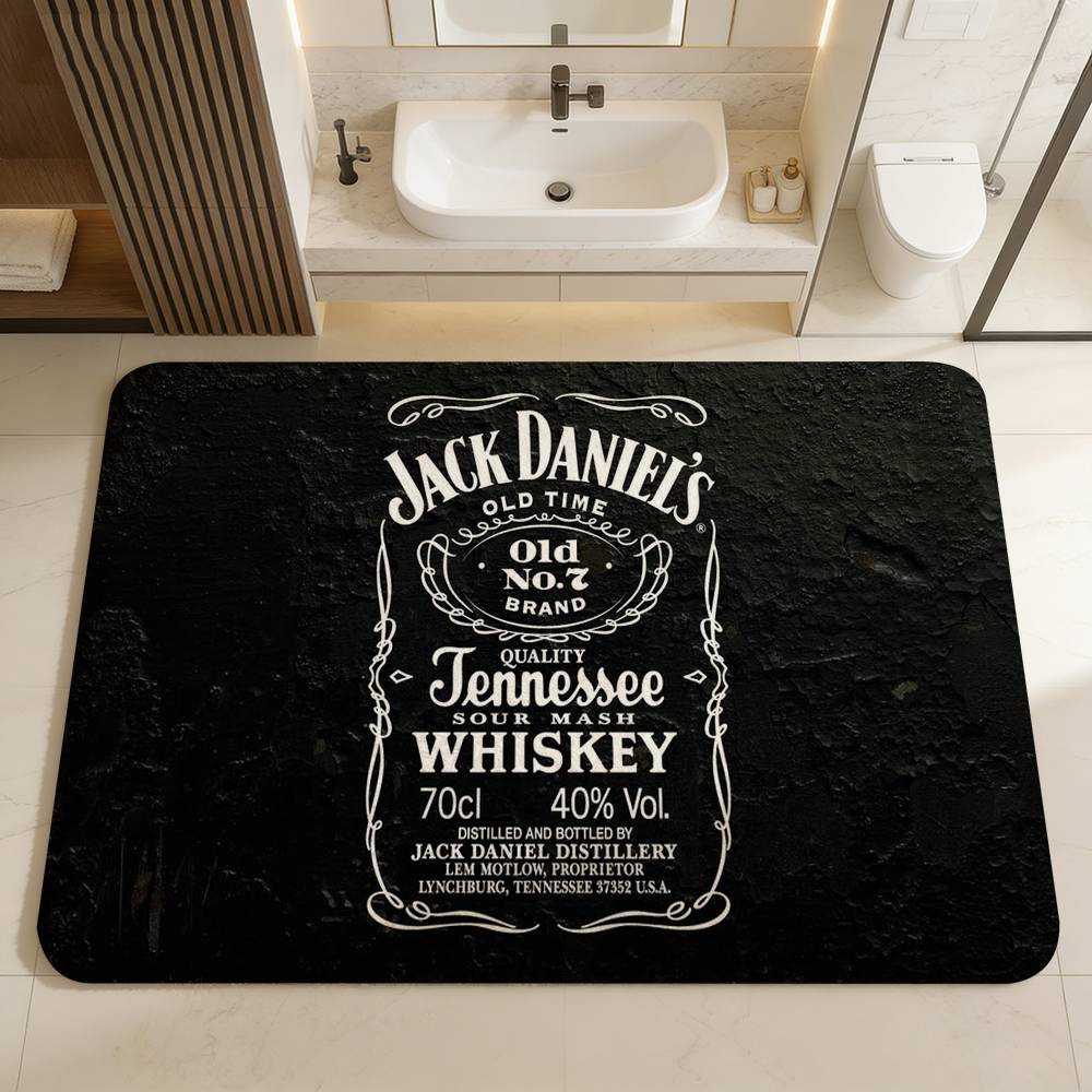 J-Jack D-Daniels LOGO Vloerkleed Scandinavische Stijl Huis Deurmat Badkamer-Toilet Matten Slaapkamer Hotel Decor Mat
