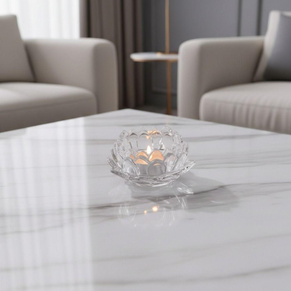 2Pcs Elegant Chinese Transparent Candlestick Ins Simple Candles Stand Party Decoration