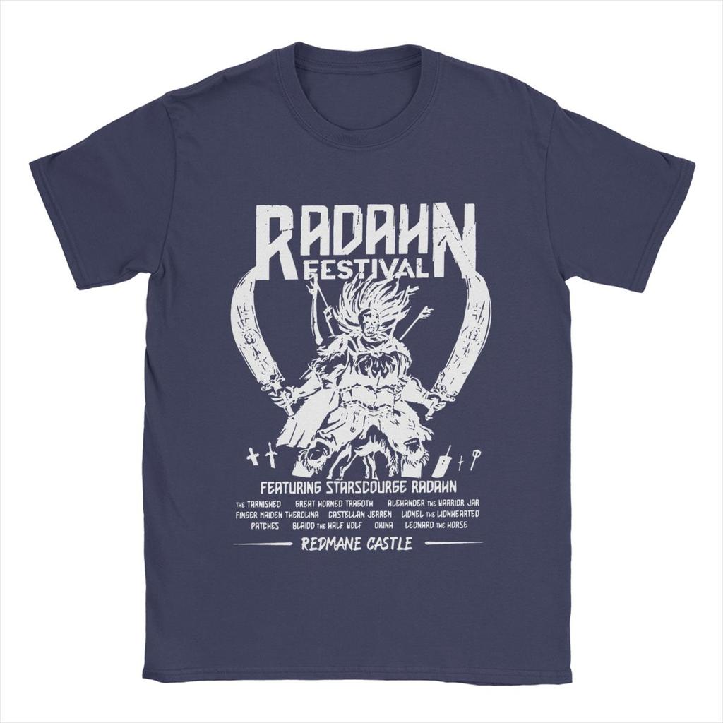 Men T-Shirts Elder Radahn Festival Leisure Cotton Tees Short Sleeve T Shirt Round Collar Clothes Summer