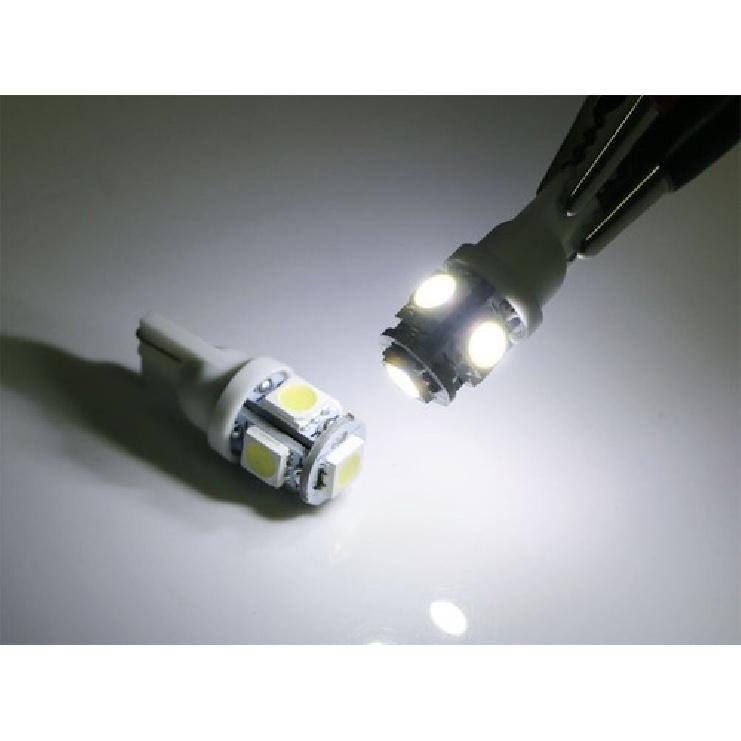 Xenon White 5-SMD 2825 168 194 LED Bulbs For Motorcycle Bike Parking Lights